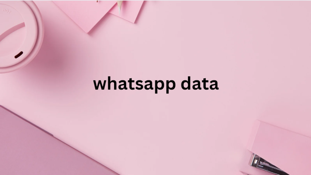 whatsapp data