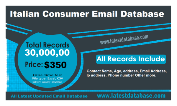 Italian Email Member Data