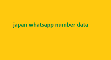 japan whatsapp number data