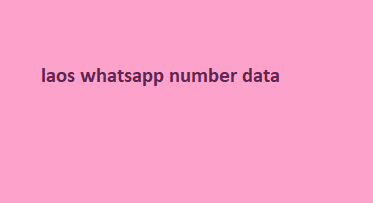 laos whatsapp number data