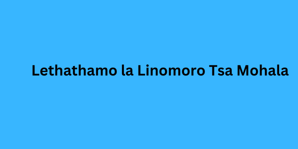 Lethathamo la Linomoro Tsa Mohala